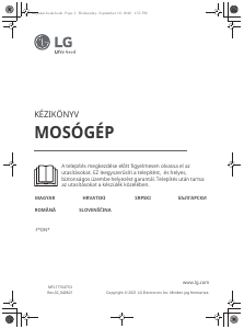 Manual LG F4DN408N0 Mașină de spălat