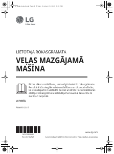 Rokasgrāmata LG F4WV512S1E Veļas mašīna