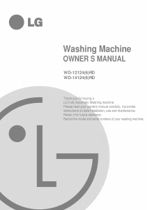 Manual LG WD-10170SD Washing Machine
