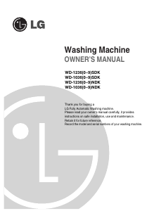 Handleiding LG WD-10360NDK Wasmachine