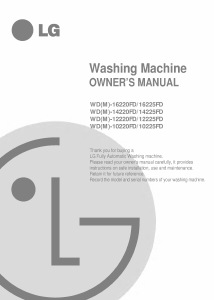 Manual LG WD-16220FD Washing Machine