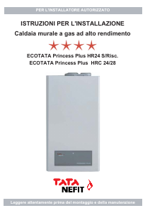 Manuale TATA Nefit ECOTATA Princess Plus HR 24 S/Risc. Caldaia per riscaldamento centralizzato