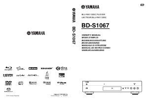 Manuale Yamaha BD-S1067 Lettore blu-ray