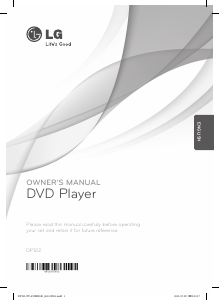 Manual LG DP122 DVD Player