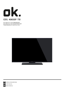 Handleiding OK ODL 40650F-TB LED televisie