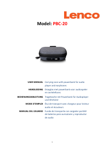 Mode d’emploi Lenco PBC-20GY Chargeur portable