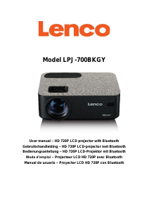 Mode d’emploi Lenco LPJ-700BKGY Projecteur