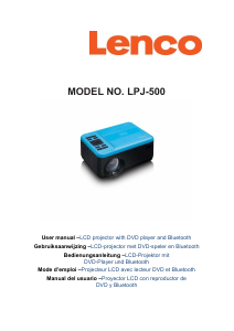 Manual Lenco LPJ-500BU Projector