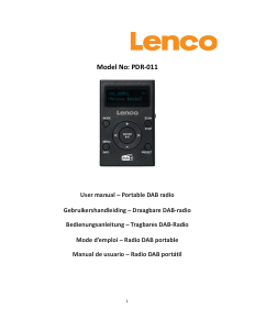 Handleiding Lenco PDR-011BK Radio