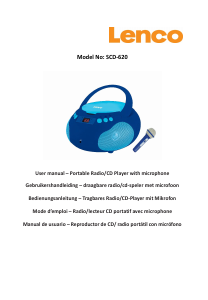 Bedienungsanleitung Lenco SCD-620PK Stereoanlage
