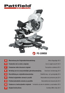 Manuale Pattfield PE-20MSB Troncatrice