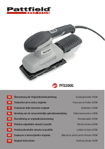 Manual Pattfield PFS200G Mașină de șlefuit orbitală