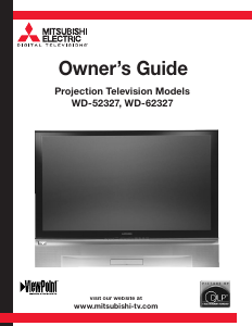 Bruksanvisning Mitsubishi WD-62327 TV