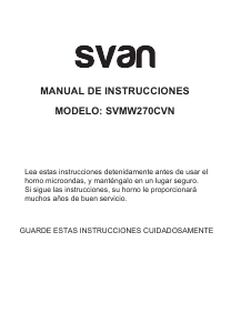 Manual Svan SVMW270CVN Microwave