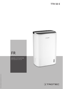 Mode d’emploi Trotec TTR 50 E Déshumidificateur