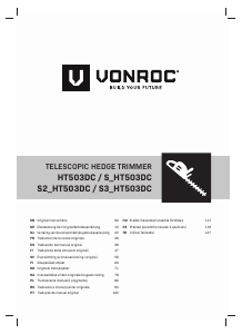Kullanım kılavuzu Vonroc HT503DC Çalı makası