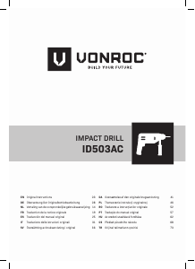 Manuale Vonroc ID503AC Trapano a percussione