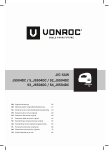 Kullanım kılavuzu Vonroc JS504DC Dekupaj testere
