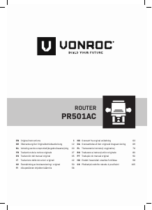 Instrukcja Vonroc PR501AC Frezarka górnowrzecionowa