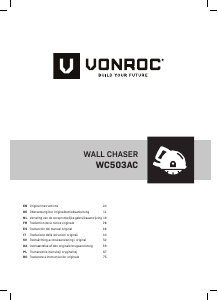 Instrukcja Vonroc WC503AC Bruzdownica