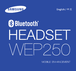 Handleiding Samsung WEP250 Headset