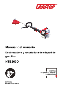 Manual de uso CrafTop NTB260D Desbrozador