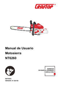 Manual de uso CrafTop NT6260 Sierra de cadena
