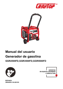 Manual de uso CrafTop GGR2500FD Generador