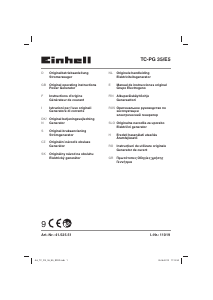 Manual Einhell TC-PG 35/E5 Generator