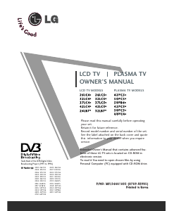 Mode d’emploi LG 26LB75-ZE Téléviseur LCD