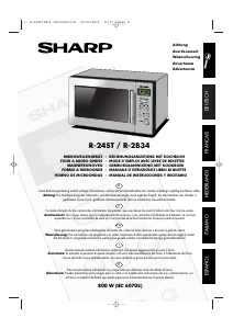 Manuale Sharp R-24ST Microonde