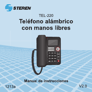 Manual de uso Steren TEL-220 Teléfono