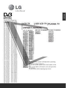 Handleiding LG 37LF2500 LCD televisie