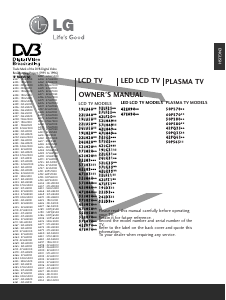 Manual LG 37LH4010 LCD Television