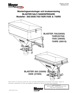 Bruksanvisning Meyer Blaster 350S Spridarvagn
