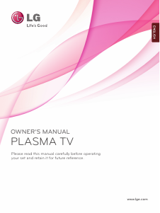 Manual LG 42PJ650 Plasma Television