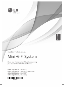 Handleiding LG CM4330 Stereoset