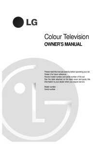 Manual LG CE-29Q12IP Television
