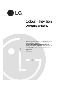 Manual LG CK-21Q20ET Television