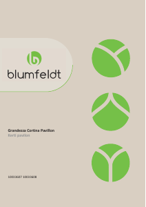 Bedienungsanleitung Blumfeldt 10033608 Gartenzelt
