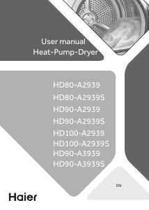 Manual Haier HD100-A2939S Dryer
