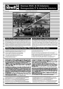 Manual Revell set 03201 Military Sherman M4A1