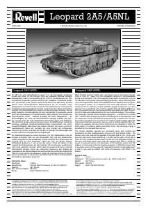 Manual Revell set 03187 Military Leopard 2A5/A5NL