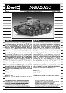 Manual Revell set 03206 Military M48A2/A2C