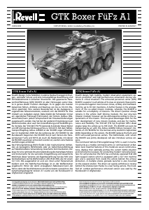 Manual Revell set 03209 Military GTK Boxer FuFz A1