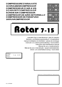 Manuale Fini Rotar 15 Compressore