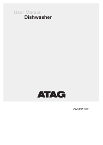 Manual ATAG VA61313KT Dishwasher
