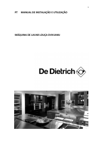 Manual De Dietrich DVH1444J Máquina de lavar louça