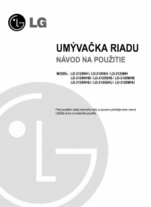 Návod LG LD-2120SH Umývačka riadu