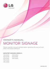 Handleiding LG 42LS33A-5B LED monitor